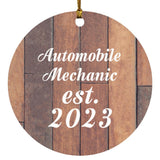 Automobile Mechanic Established Est. 2023 - Circle Ornament E