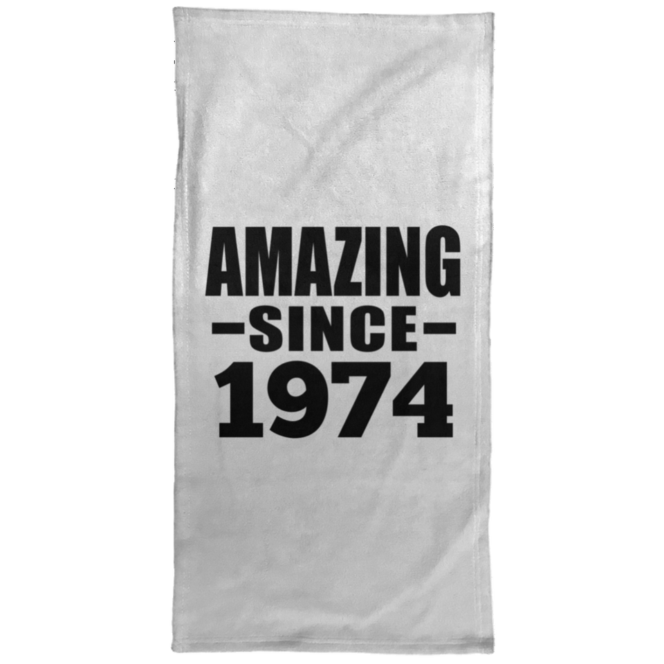 50th Birthday Amazing Since 1974 - Hand Towel