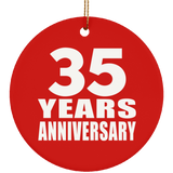 35th Anniversary 35 Years Anniversary - Circle Ornament