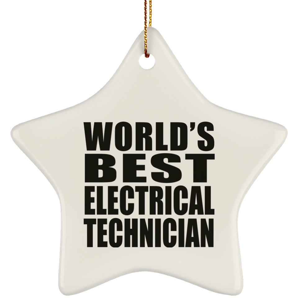 World's Best Electrical Technician - Star Ornament