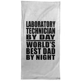 Laboratory Technician By Day World's Best Dad By Night - Hand Towel