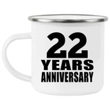 22nd Anniversary 22 Years - 12oz Camping Mug
