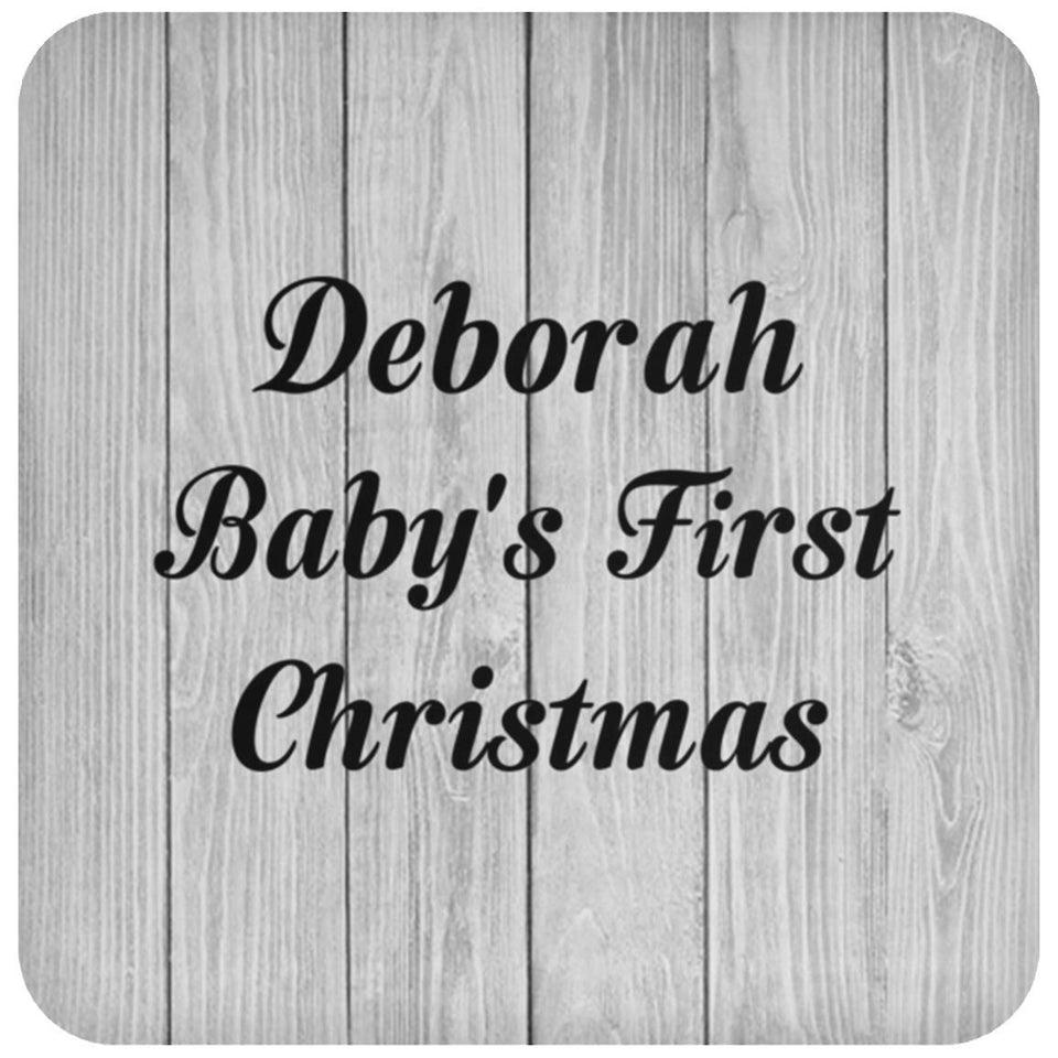 Deborah Baby's First Christmas - Drink Coaster F