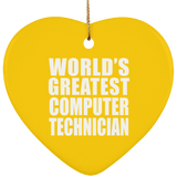 World's Greatest Computer Technician - Heart Ornament
