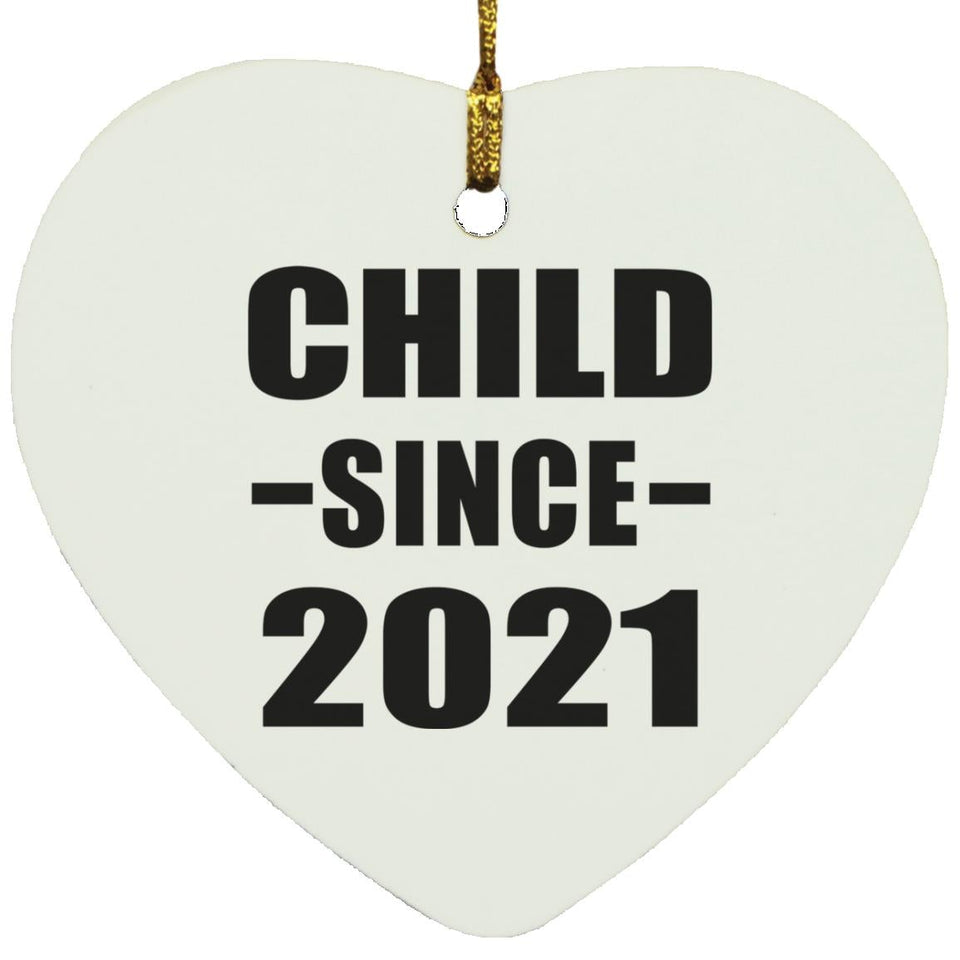 Child Since 2021 - Heart Ornament