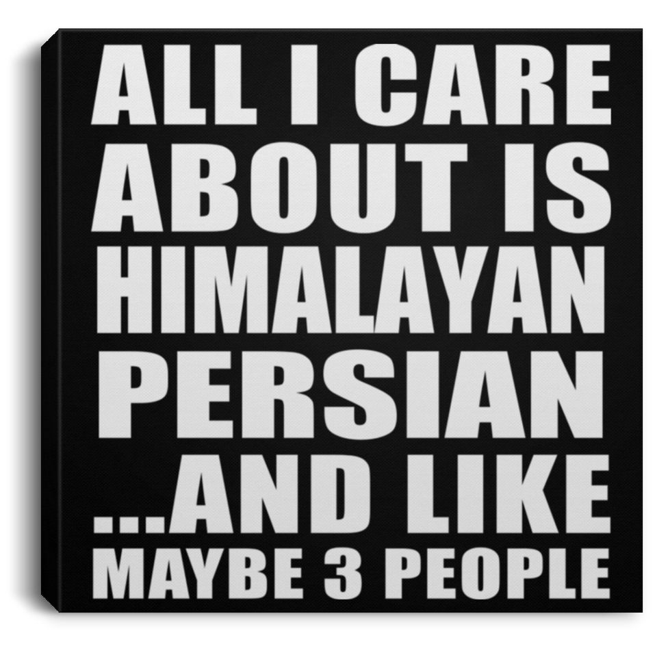 All I Care About Is Himalayan Persian - Canvas Square