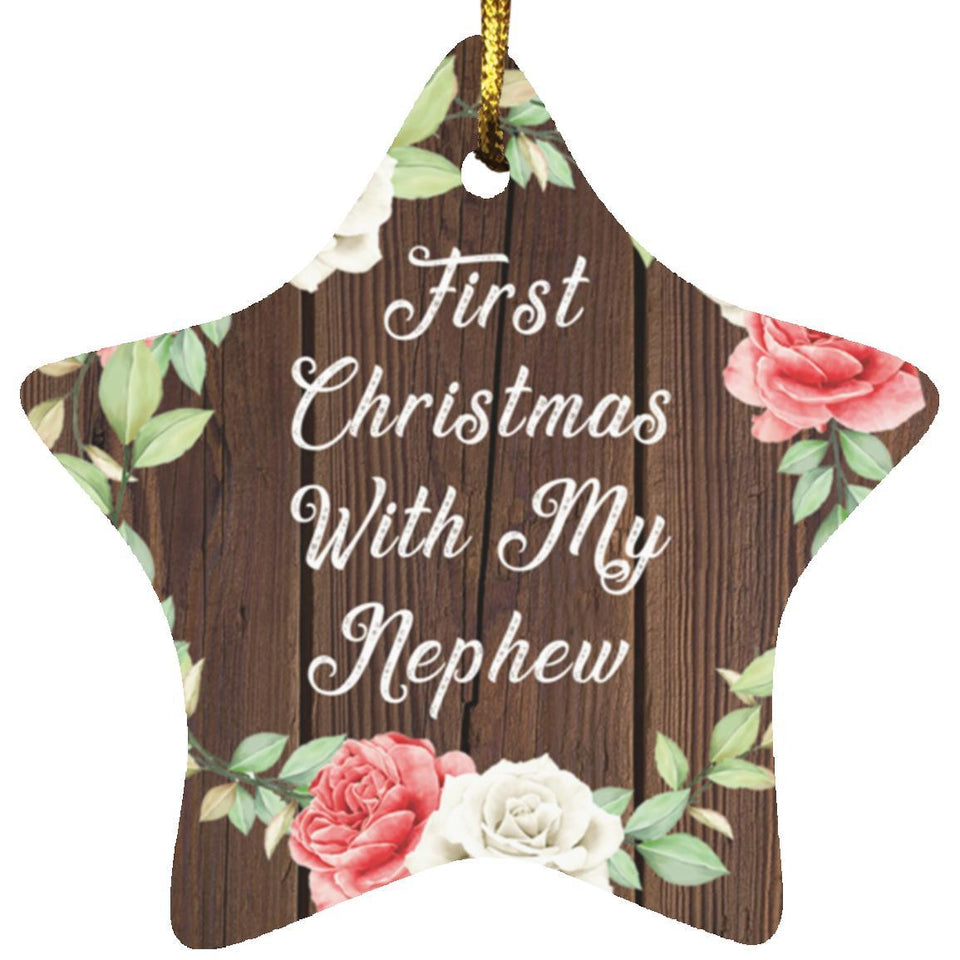 First Christmas With My Nephew - Star Ornament A