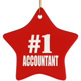 Number One #1 Accountant - Star Ornament