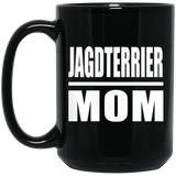 Jagdterrier Mom - 15oz Coffee Mug Black