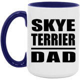 Skye Terrier Dad - 15oz Accent Mug Purple