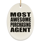 Most Awesome Purchasing Agent - Oval Ornament