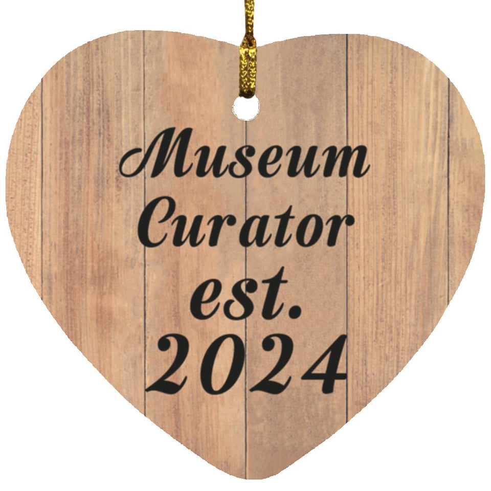 Museum Curator Established Est. 2024 - Heart Ornament C