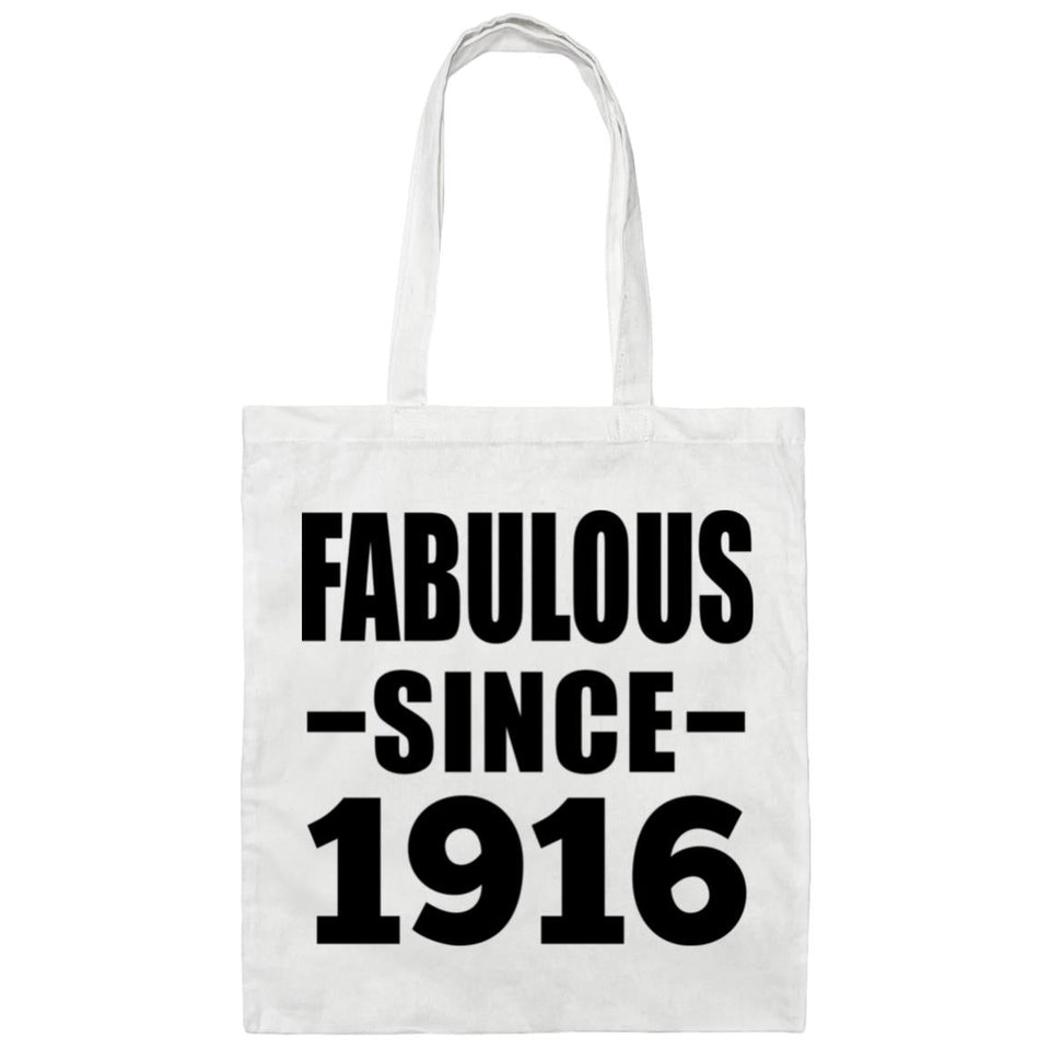 108th Birthday Fabulous Since 1916 - Tote Bag White