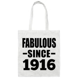 108th Birthday Fabulous Since 1916 - Tote Bag White