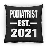 Podiatrist Established EST. 2021 - Throw Pillow Black
