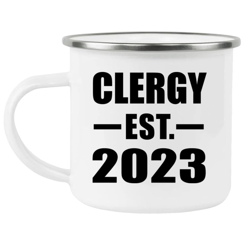 Clergy Established EST. 2023 - 12oz Camping Mug