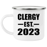 Clergy Established EST. 2023 - 12oz Camping Mug