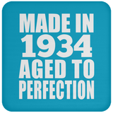 90th Birthday Made In 1934 Aged to Perfection - Drink Coaster