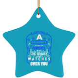 Grandpa Is Like An Angel Takes You Under His Wings - Star Ornament