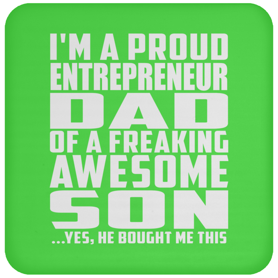 Proud Entrepreneur Dad Of Awesome Son - Drink Coaster