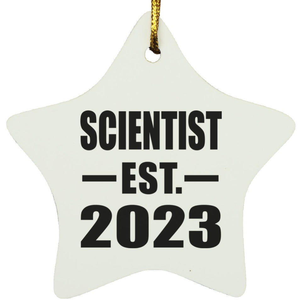 Scientist Established EST. 2023 - Star Ornament