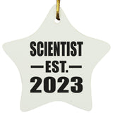 Scientist Established EST. 2023 - Star Ornament
