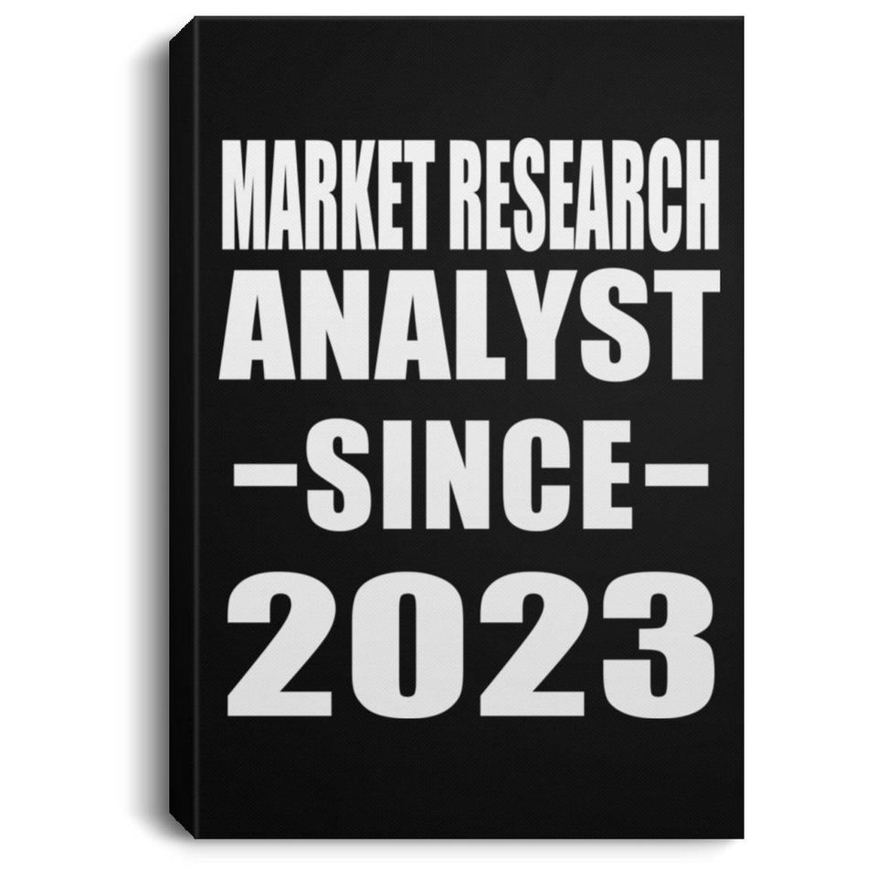 Market Research Analyst Since 2023 - Canvas Portrait