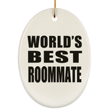 World's Best Roommate - Oval Ornament