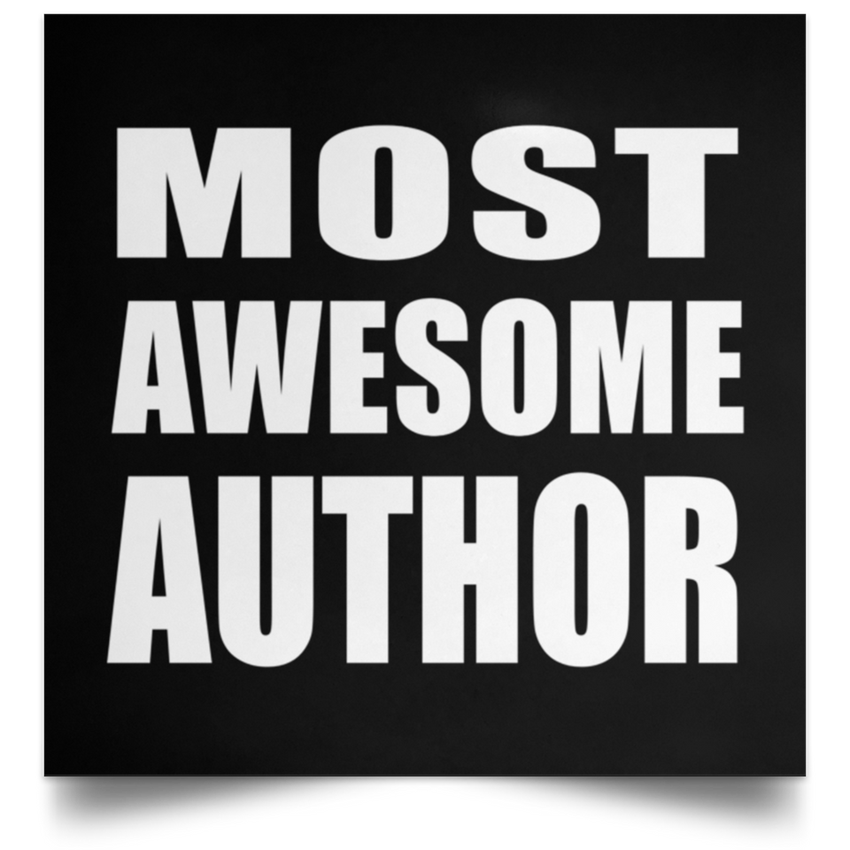 Most Awesome Author - Poster Square