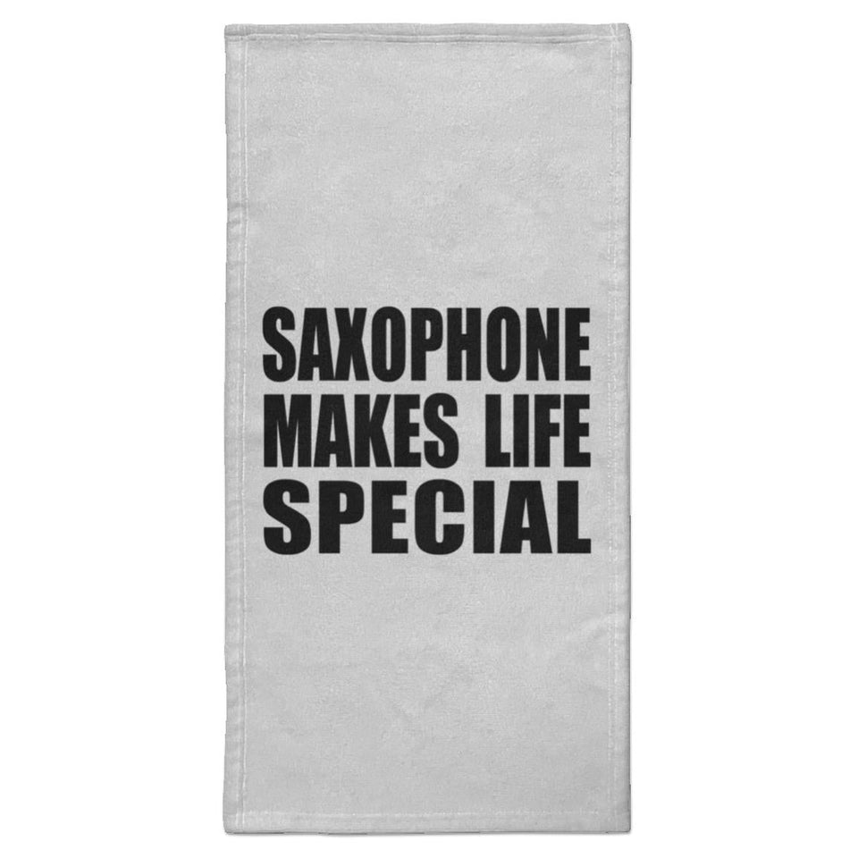 Saxophone Makes Life Special - Hand Towel
