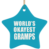 World's Okayest Gramps - Star Ornament