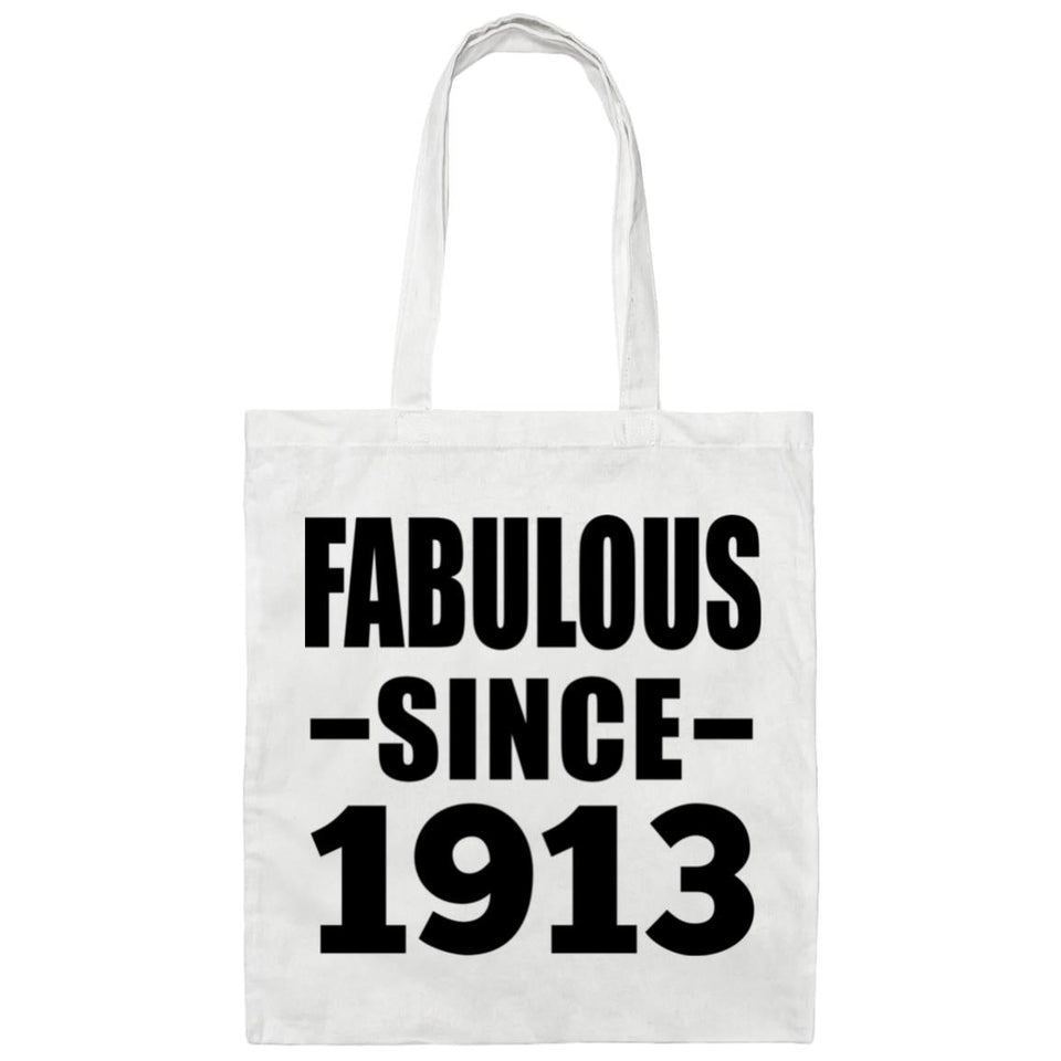 111th Birthday Fabulous Since 1913 - Tote Bag White