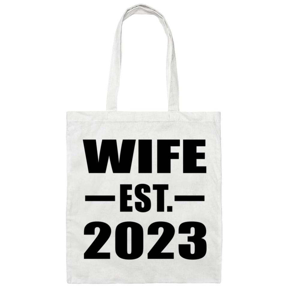 Wife Established EST. 2023 - Tote Bag White