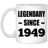 75th Birthday Legendary Since 1949 - 11oz Coffee Mug