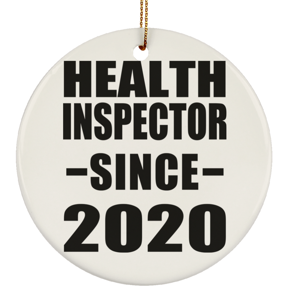 Health Inspector Since 2020 - Circle Ornament