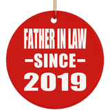 Father In Law Since 2019 - Circle Ornament