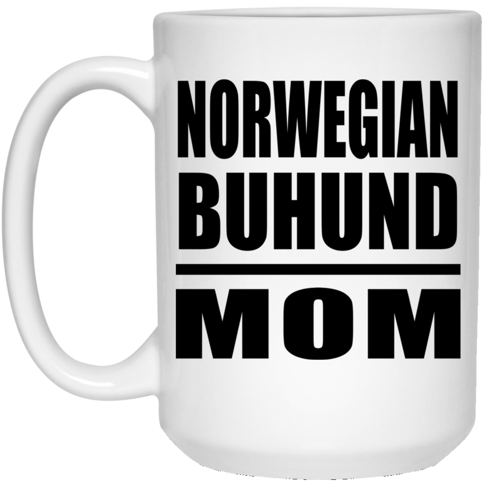 Norwegian Buhund Mom - 15oz Coffee Mug
