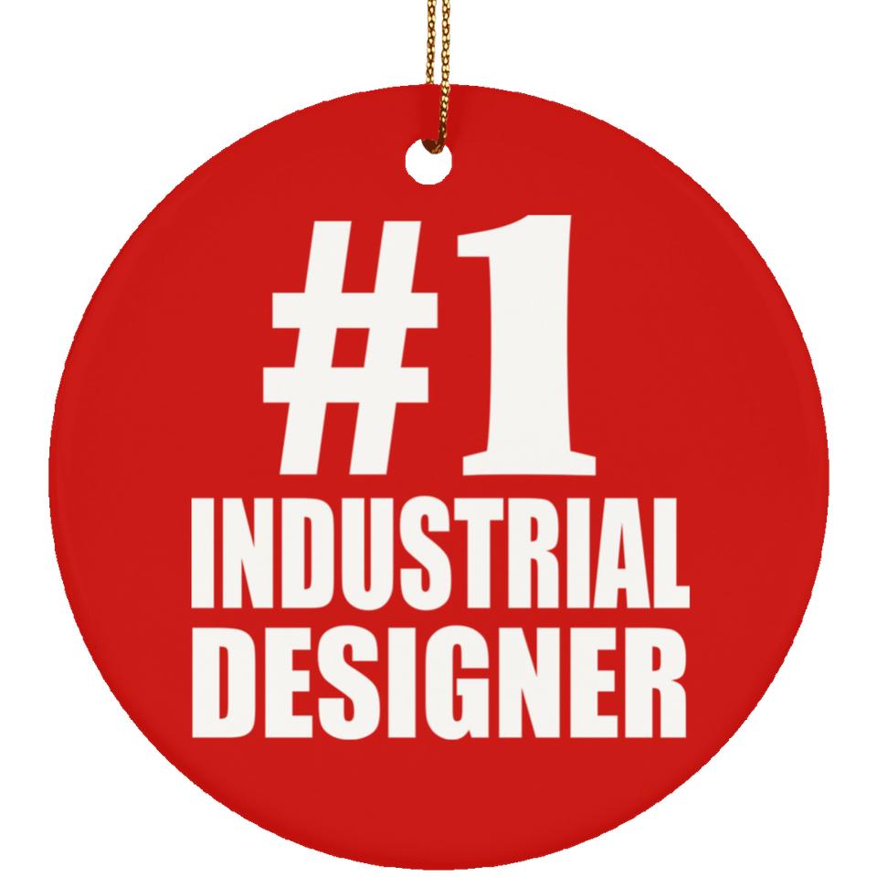Number One #1 Industrial Designer - Circle Ornament