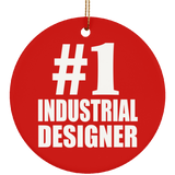 Number One #1 Industrial Designer - Circle Ornament