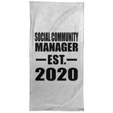 Social Community Manager Established EST. 2020 - Hand Towel