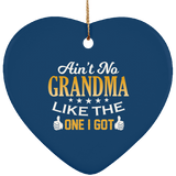 Ain't No Grandma Like The One I Got - Heart Ornament