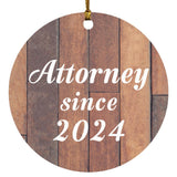 Attorney Since 2024 - Circle Ornament E