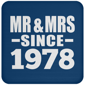 46th Anniversary Mr & Mrs Since 1978 - Drink Coaster