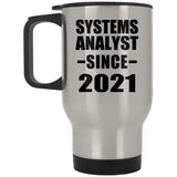 Systems Analyst Since 2021 - Silver Travel Mug