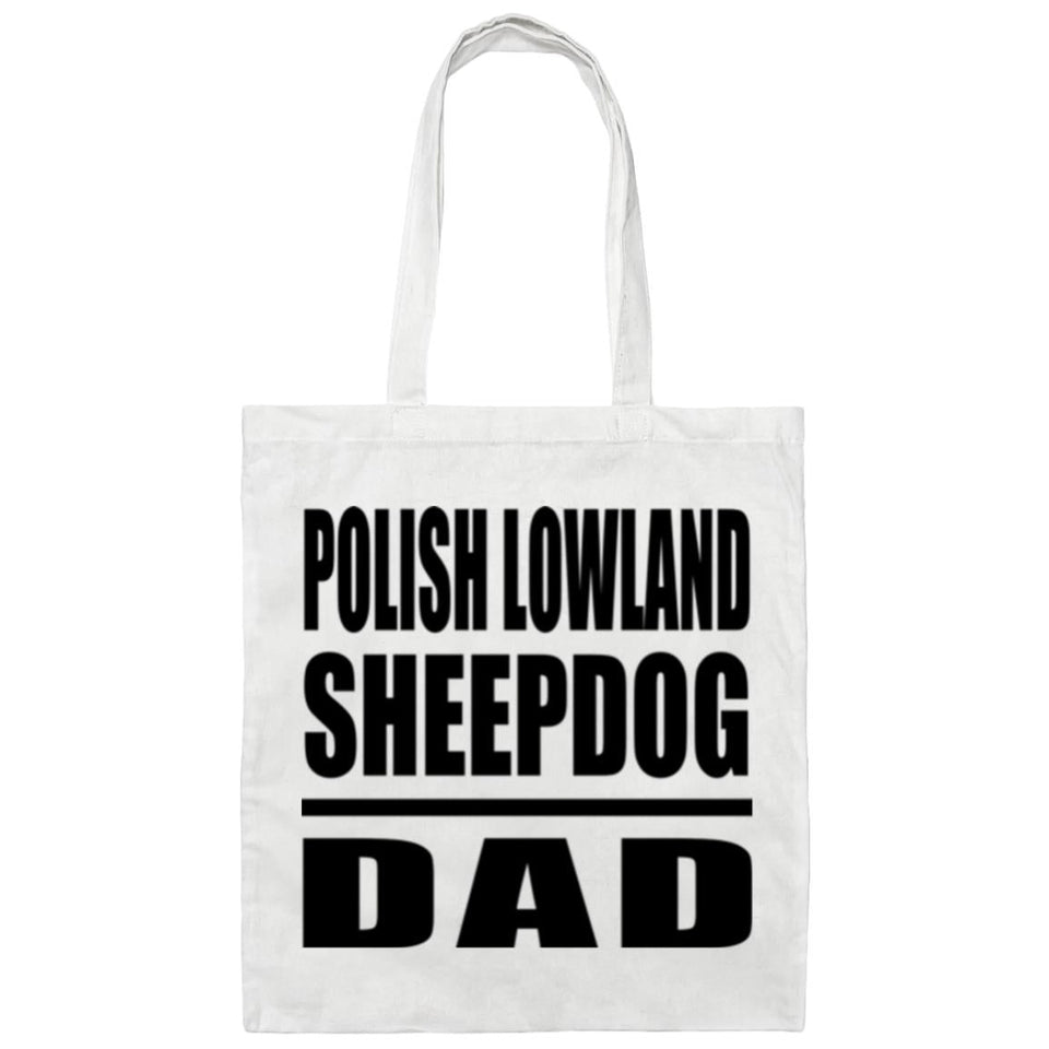 Polish Lowland Sheepdog Dad - Tote Bag White