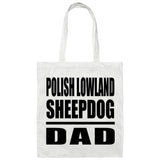 Polish Lowland Sheepdog Dad - Tote Bag White