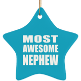 Most Awesome Nephew - Star Ornament