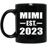 Mimi Established EST. 2023 - 11oz Coffee Mug Black