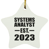 Systems Analyst Established EST. 2023 - Star Ornament