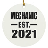 Mechanic Established EST. 2021 - Circle Ornament